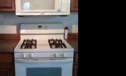 &nbsp;Whirlpool Gold Series-Super Capacity 465-self cleaning oven-great condition-9 years old-Ivory/Off White-owned by single man/rarely used.&nbsp; Microwave/Accuwave System&nbsp;with underneath vent fan/3 way light and turntable.