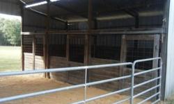 A privately-owned barn in Chester, SC, located just minutes from I-77 and the Chester Livestock Exchange. The property includes 4 acres of fenced-in pasture, 2 separate fenced-in feeding pastures, multiple riding trails, a 2.5 acre pond (complete with an