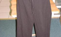 Jacques Moret brand black knit women's pants in great condition. Has drawstring at front.