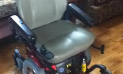 Jazzy 614 HD motorized wheelchair it's red in color. Slight rip on the right armrest (GREAT CONDITION) &nbsp;700 or best offer you can reach me at (202)324-3000.