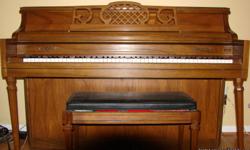 1972 Kimball Upright Piano in good condition; all keys in working condition (needs tuned). Piano has normal household wear and tear.