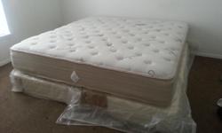 partially used cashmire pillow top king size mattress with 2 twin box springs. Have to have reliable transportation to pick the mattress up.&nbsp;