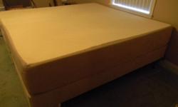 King size memory foam bed, mattress and boxspring, frame.&nbsp;&nbsp;&nbsp; In very good shape.&nbsp; Call or text to --