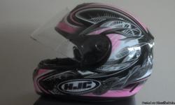 Like new HJC CL -16, 906-981 Woman's helmet. Size XS. Hellion MC8 Pink. Paid $140.00 for it. Will take $110.00
&nbsp;This helmet has only been worn a couple times and is as close to brand new as you can get. DOT and Snell Approved Helmet. I have the box