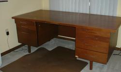 Large oak office desk with drawers and file drawer. 25.00 or Best Offer - Moving.
724-444-8148