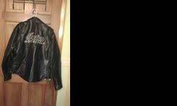 Excellent condition. Men's large Indian motorcycle jacket. All Black, winter. New $475.00. Selling for $250.00