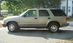 1999 Chevy Blazer in Good Condition.&nbsp; 100,500&nbsp;Miles, V6 High Output 4.3 Liter 4 wheel Drive 4 Door, Towing Package, Great Stereo, Privacy Windows, Sun Roof, Leather Seats, Fully Loaded.&nbsp; I hate to sell it but I'm going on mission to