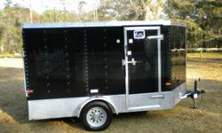 Just in time for bike week. 13X 7 V nose Cargo Craft enclosed motorcycle trailer. Beautiful black and chrome diamond plate finish. Pulls like a dream. Take a look at the pictures and call me at 703-276-0100 if you are serious. $3,000 OBO!!!