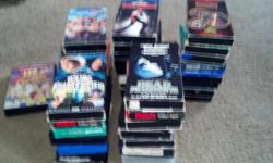 Selling movies VCR tapes,DVDs in good shape and plays good nothing wrong with them. Here's the VCR movies names Two Babies Switched At Birth,Home Fries,Detroit Rock City Disco Sucks,Young Frankenstein,Dude Where's My Car?,Half Baked A comedy about best
