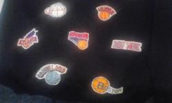 Logos of the NBA teams. Top is 2XL and Pants 36/32