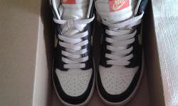 Still in the box. Practicly new, good quality all leather sneakers, size 6.5. Real cost was $179.99.