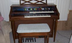 JAMBOREE WITH MAGIC GENIE ELECTRONIC ORGAN EXCELLENT CONDITION. Includes original manual and instruction. all music is included PLUS EXTRAS. BY OWNER.
please call for an appointment. thankyou