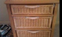 Pier 1 Tan Wicker Dresser and boxes for sale. Excell condition. $100 or make offer
Brian 520-204-4868