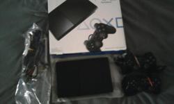 Playstaion 2 system comes in orginal box with papers, 2 controllers. LIKE NEW!!! Purchased new and has played maybe 20 hours!!! Call 937-763-2643 or email squiglee99@yahoo.com Very Nice!!!!