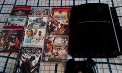 Selling a ps3 and 10 ps3 video games..in perfect conditions.. everything yours for only $300