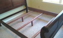 Beautiful sleigh bed. Bed is in EXCELLENT condition. Buyer will pay for shipping and handling if not sold locally.