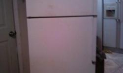 estate rifige,works great,top freezer,recived larger one from friend need to sale this one.did not want to unplug so have been using it also,white,have n house is in good shape.