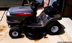 Sears Riding Mower (Craftsman LT2000 Briggs and Straton 18.5 HP Engine)
Like New (Just tuned up with new spark plug, air filter and oil change)
Also had the carburator acid cleaned and rebuilt. Runs perfectly smooth without any missing.
*see pictures