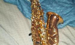 Jupiter saxophone good condition great for a first student alto sax. Looks good plays good when purchased was well over a thousand bucks. Please call for more info .