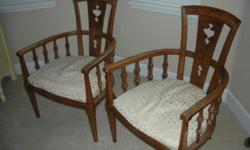 Set of antique chairs. Excellent condition. Made of Pecan wood. Cash Only $70.00