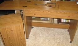 &nbsp; Wood sewing table Good condition.
