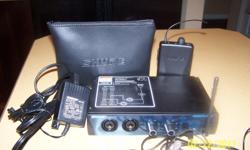Shure model..PSM200
Personal in ear monitor system
Complete set up. Used once....
Purchase from Guitar Cnter In Winter Park, Florida for $595.00
Will sell for $325.00 obo...