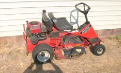 SNAPPER RIDING MOWER. 28" DECK. I BOUGHT IT USED THIS PAST SPRING .THE FELLOW I BOUGHT IT FROM WENT THROUGH THE ENGINE AND REBUILT SAME SO THE ENGINE HAS LESS THAN 12HRS ON SAME AND HAVE MOWED WITH IT MAYBE 5 TIMES. THE MOWER IS IN GOOD CONDITION JUST