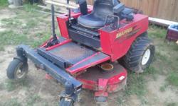 I purchased new 9 years ago mower has workeked great but needs new rings it started smoking two grass cuts ago. I pitches thus mower for 6500$ new. So if some one has the abiltyto put new rings and a seat. Its little worn. Other than that this mower