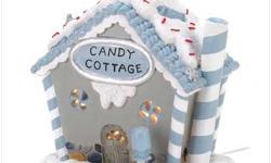 Description
Decked out with fluffy white frosting and scrumptious sweet treats, this snuggly light-up storybook shack is the perfect addition to any fanciful winter scene!
Specification
Weight 2.2 lbs.
6" x 4Â¾" x 6Â½" high.
Resin.
Light bulb included.
UL