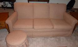 Sofa and matching ottoman/footstool.&nbsp; In great condition.&nbsp; Very solid construction.&nbsp; Absolutely no insect infestation.&nbsp;
Was my mother's for about 65 years (only owner).&nbsp; Has been reupholstered in very durable material.&nbsp; Could