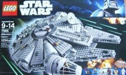 STAR WARS LEGO Millennium Falcon - 7965 NIB!&nbsp;
MILLENNIUM FALCON is new and factory sealed!&nbsp;
The LEGO Star Wars Millennium Falcon is the ultimate collection for both kids and adults who are Star Wars fans. You can now help Ben Kenobi in his quest