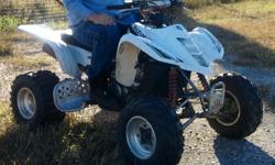 Racing four wheeler with Racing pads and extra twist throttle. For more info please call 979-250-3528
