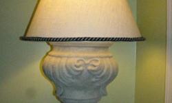 Two stone lamps,very good condition.