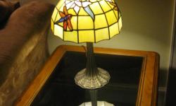I have a beautiful Tiffany Style Table Lamp to sale
Dragon Fly Design
Bright Colors
20"Tall
Would be great in a nursey, Office, bedroom, livingroom, or anywhere else!
Antique Pewter Base
Thick Constructed Plastic Shade - so no breaks!