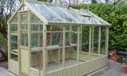 This Timber Green House is hand crafted in Yorkshire England. Produced using only selected timber. This Distinctive, Residential Timber Green House, offers a degree of elegance, strength, safety and is aesthetically pleasing in any landscape. The English