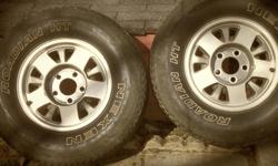 two used truck tires:&nbsp; 255/70 R15