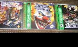 Three playstation Twisted Metal games $5 each or all for $12! #3's never been open, #4 was played once. All adult owned.