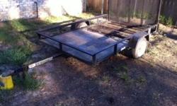 5x8 utility trailer 2" hitch. Great for lawn equipment golf carts 4 wheelers