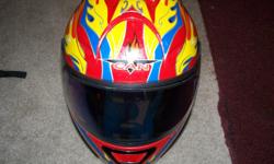 Colorful Motorcycly helmet for sale. Call my cell, --