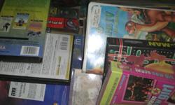 Whole box of VHS tapes asking $20.00 or best offer. Adult and children movies. Call --.