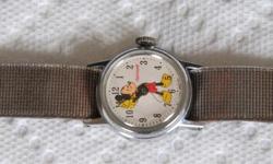 EARLY 1950'S LADIES ALL ORIGIONAL ENGERSOL MICKEY MOUSE WATCH STILL RUNS GREAT! TRULY A COLLECTORS ITEM.
