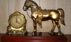 Vintage Horse Clock in Working Condition