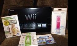 WII multi pack- Motion Plus
Contains WII , Family pack of sport game tools, and WII fit step plus, 2 additional WII fit DVD's, additional remote
I bought it for 450.00 brand new......it's still in the boxes
A great Christmas gift!!!