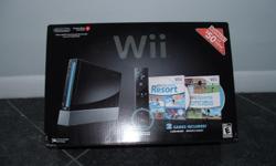 This is a Brand New still sealed in box BLACK and BLUE LIGHTS nintendo wii console. This Wii console comes with a Bonus Value which is 2 games the Wii Sport Resort and the Wii Sports. online. $150 firm if intrested leave me a message here on ClassifiedAds