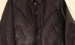 Womens Leather Jacket- Size Large- Zip out liner.