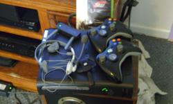 I have a black xbox 360 elite for sale. About 6 months old. Works great. I just need money more than I need the game console. Bills, bills, bills :)
It comes with:
2 wireless lithium charged controllers-
Controller charger
wifi adapter
forza motorsports