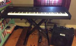 I am selling a Yamaha Motif XF8 Keyboard, Alto Kick 12 Amplifier and a Proline Keyboard Stand all in one package for a price of $2490.00 ono. The package consists of:-
&nbsp;
1. Yamaha Motif XF8 88 Key Keyboard which is in excellent condition, almost